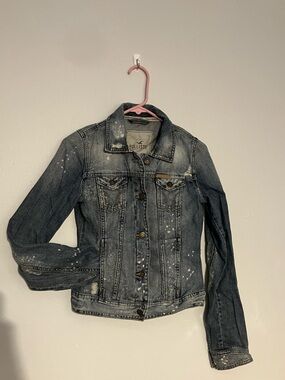 Hollister Co Distressed Denim Jean Jacket